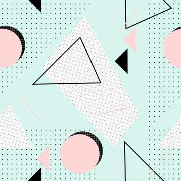 Retro Geometric Pattern Illustrazione stock