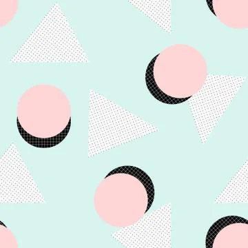 Retro Geometric Pattern Stock Illustration
