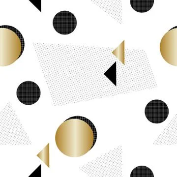 Retro Geometric Pattern 스톡 일러스트