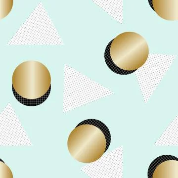 Retro Geometric Pattern Stock Illustration