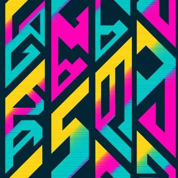 Retro geometric pattern Stock Illustration