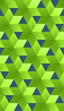 Retro geometric seamless pattern, faces, crystals, flowers Stock Illustration