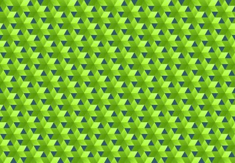 Retro geometric seamless pattern, faces, crystals, flowers Stock Illustration