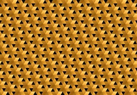 Retro geometric seamless pattern, faces, crystals, flowers Stock Illustration