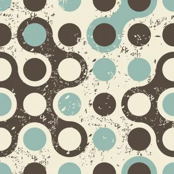 Retro geometric seamless pattern 스톡 일러스트
