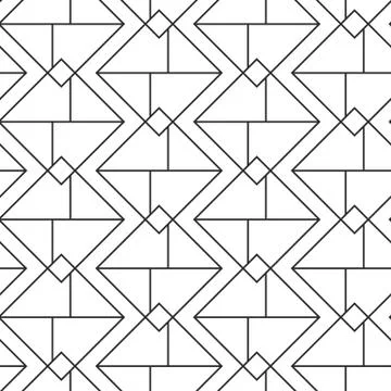Retro geometric seamless pattern Stock Illustration