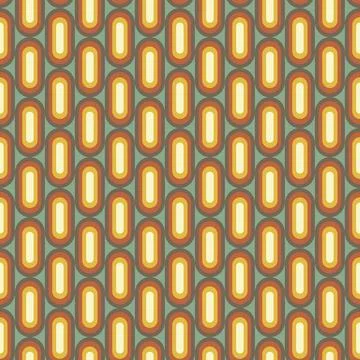 Retro geometric seamless pattern in style 50-70s Illustrazione stock