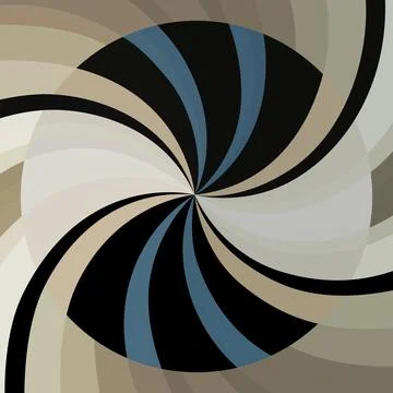 Retro Geometric Spiral Abstract Background Vector Illustration Stock Illustration