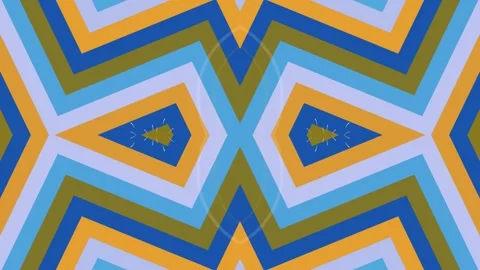 Retro Geometric Symmetrical Kaleidoscope Pattern 動画素材 332126567
