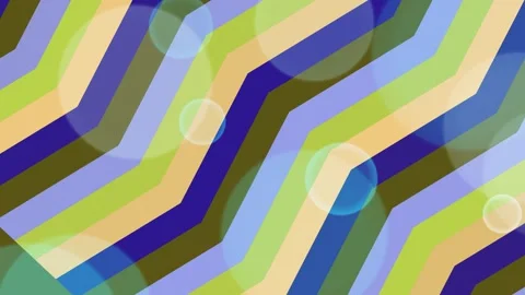 Retro Geometric Zigzag Pattern with Bokeh Background Stock Footage 332126546
