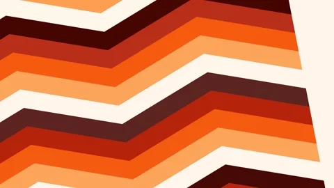 Retro Geometric Zigzag Stripes Background Stock Footage 332787700