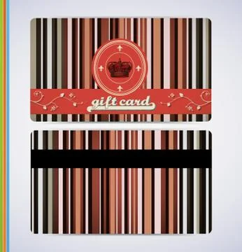Retro Gift Card Stock Illustration