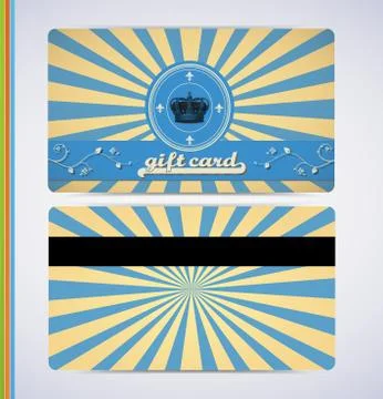 Retro Gift Card Stock Illustration