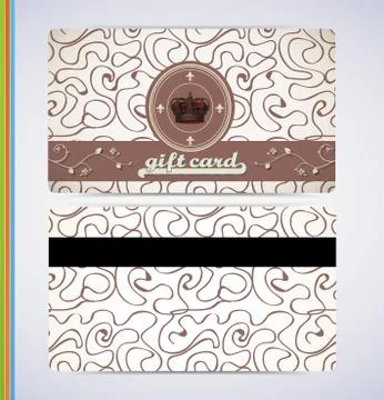 Retro Gift Card Stock Illustration