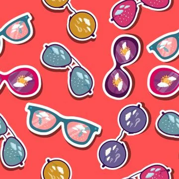 Retro glasses background concept. vector illustration Stock Illustration