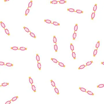Retro glasses optical vector seamless pattern Illustrazione stock