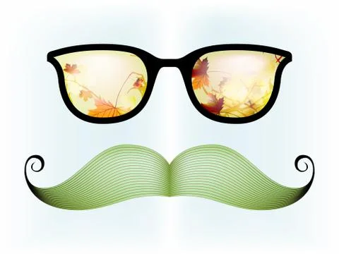 Retro glasses with reflection. EPS 10 스톡 일러스트