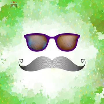 Retro glasses with reflection. EPS 10 스톡 일러스트