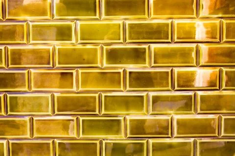 Retro Glazed Bricks Stock Photos
