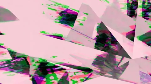 Retro Glitch Animation Loop - Abstract Pink Colorful Digital Art Stockbeeldmateriaal 320450762