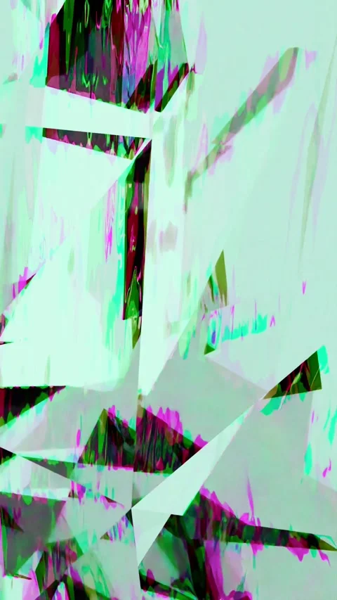 Retro Glitch Animation Loop - Abstract Blue Colorful Digital Art Stockbeeldmateriaal 320450763