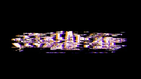 Retro glitch Stream End screen animation for online broadcasts, gaming channels Stock Footage 340387508