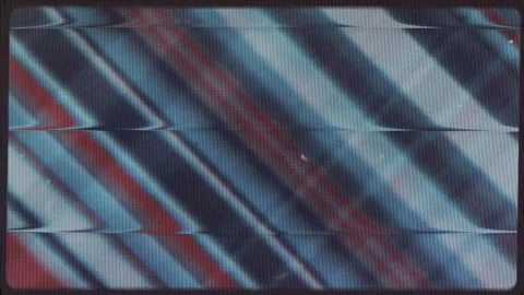Retro Glitch TV Animation for Dynamic Intros Stock Footage 303132956