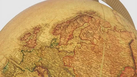 Retro Globe Transition Stock Footage 168702082