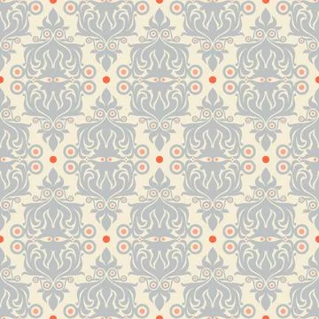 Retro gray and orange pattern Stock Illustration