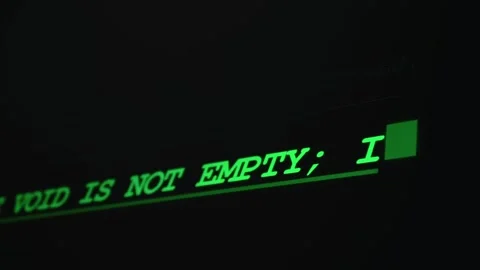 Retro Green Terminal Text Displaying Logic Depth Detected Message Stock Footage 334733128