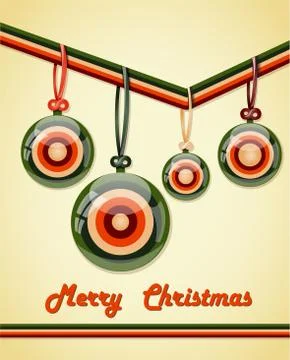 Retro greeting card. Stock Illustration