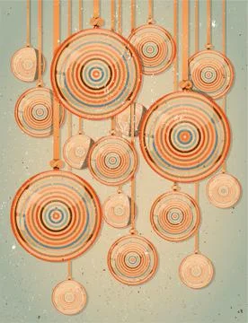 Retro greeting card. Stock Illustration
