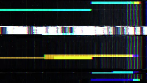 Retro Grid With Color Bars Vhs Glitch VJ... | Stock Video | Pond5