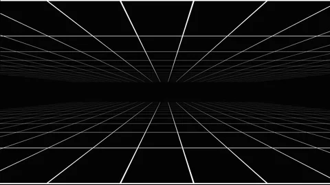 Retro Grid Elements FX Overlay Stock Footage 237777033