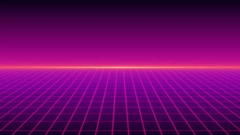 Retro Grid FHD Stock Footage 138234566
