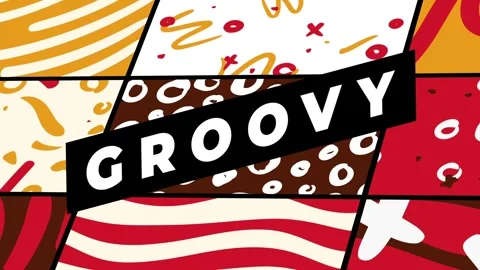Retro Groovy Backgrounds After Effects stock