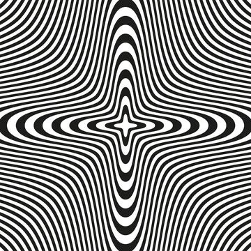 Retro groovy psychedelic wavy background Illustrazione stock