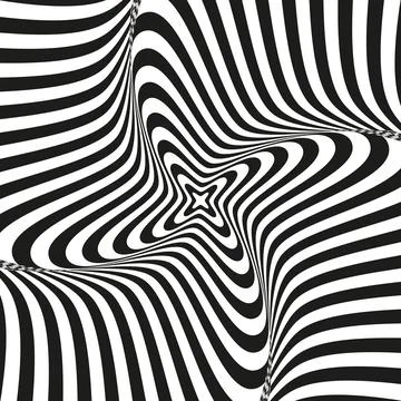 Retro groovy psychedelic wavy background Stock Illustration