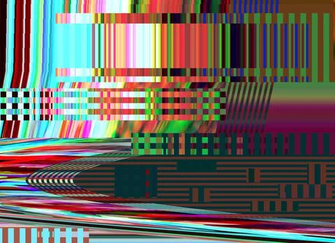 Retro Grunge Glitch background Computer Technical problem screen error Digital Stock Illustration
