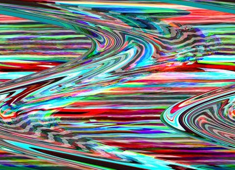 Retro Grunge Glitch background Computer Technical problem screen error Digital Stock Illustration