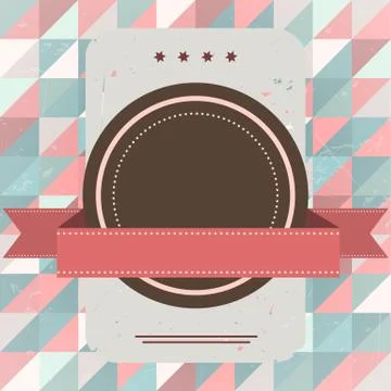 Retro grunge label Stock Illustration