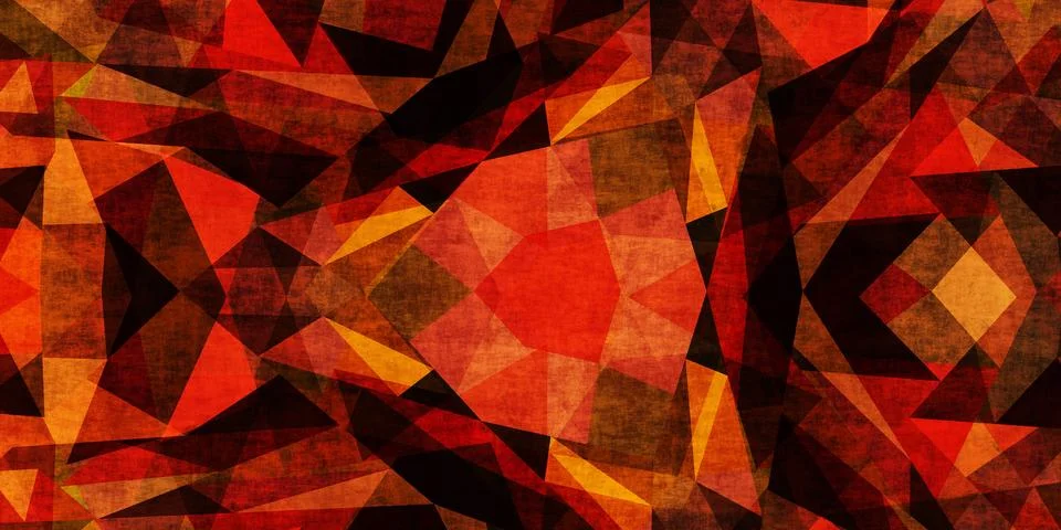 Retro Grunge Polygonal Abstract Pattern Background 库存插图