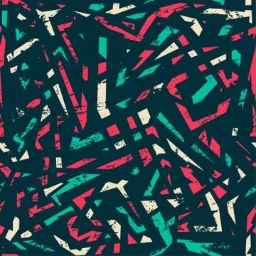 Retro grunge seamless pattern Stock Illustration