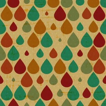 Retro grunge seamless pattern Illustrazione stock