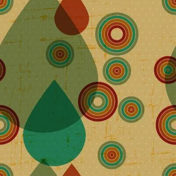 Retro grunge seamless pattern Illustrazione stock