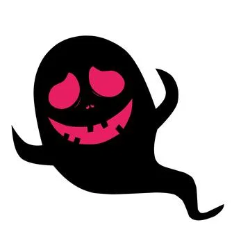 Retro Halloween Ghosts, suitable For Graphic Designers, White background Stock Illustration