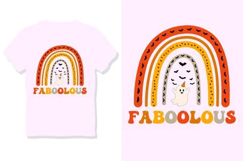 Retro Halloween SVG Sublimation Design Stock Illustration