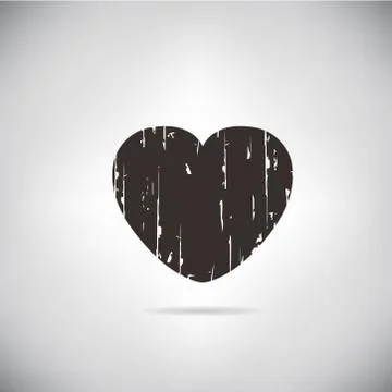 Retro heart Stock Illustration
