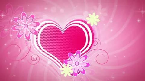 Retro Hearts Background 01 HD Stock Footage 10873648