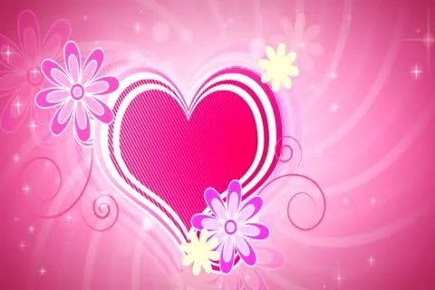 Retro Hearts Background 01 Widescreen Stock Footage 10874917